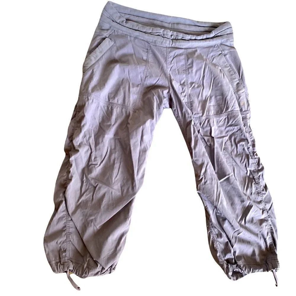Lululemon Gray Studio Crop Athletic Pants Size 8